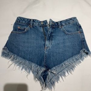 Top shop denim jean shorts